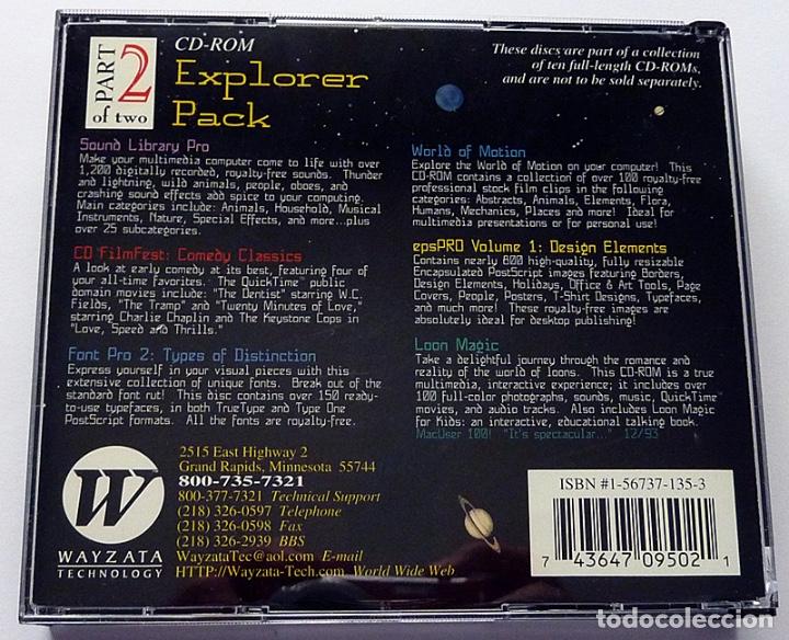 Videojuegos y consolas: EXPLORER PACK - 10 CD ROM - 1995 - WAYZATA - PC Y MAC - LOS CD ROM EST&Aacute;N NUEVOS - Foto 10