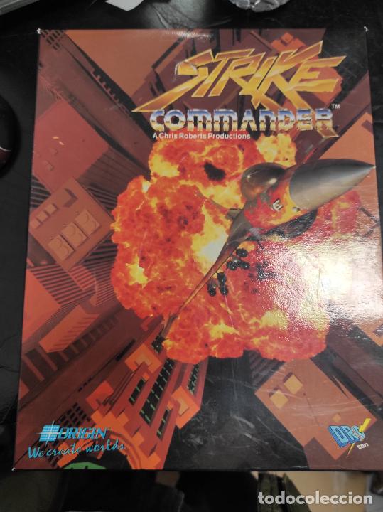 Videojuegos y consolas: STRIKE COMMANDER / CAJA CART&Oacute;N / IBM PC / RETRO VINTAGE / DISKETTE - Foto 1