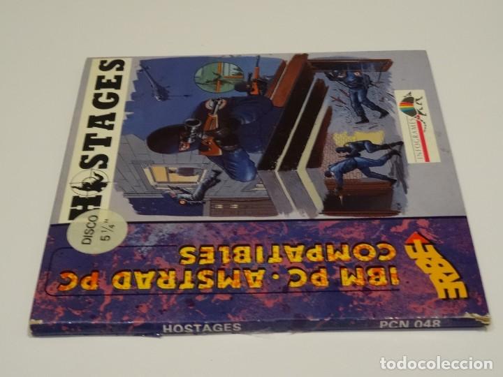 Videojuegos y consolas: PC IBM Compatibles - Hostages ERBE Disco 5 1/4 Disc - Foto 2