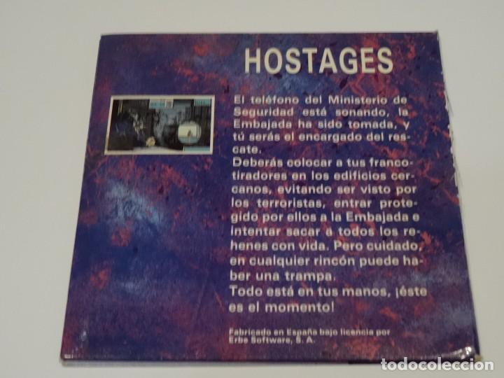 Videojuegos y consolas: PC IBM Compatibles - Hostages ERBE Disco 5 1/4 Disc - Foto 3