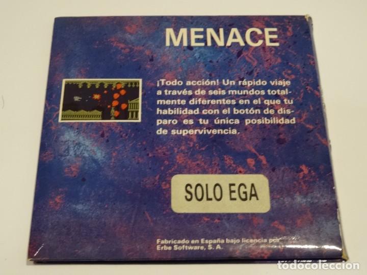 Videojuegos y consolas: PC IBM Compatibles - Menace ERBE Disco 5 1/4 Disc - Foto 3