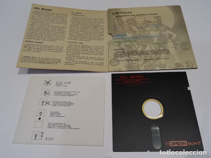 Videojuegos y consolas: PC IBM Compatibles - Sol Negro Opera Soft Disco 5 1/4 Disc - Foto 4