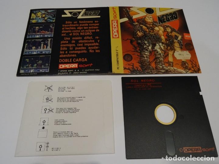 Videojuegos y consolas: PC IBM Compatibles - Sol Negro Opera Soft Disco 5 1/4 Disc - Foto 6