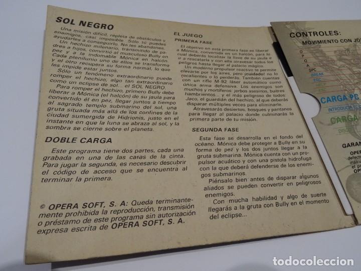 Videojuegos y consolas: PC IBM Compatibles - Sol Negro Opera Soft Disco 5 1/4 Disc - Foto 7