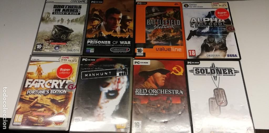 Videojuegos y consolas: LOTE 35 JUEGOS PC- BUEN ESTADO - Foto 1