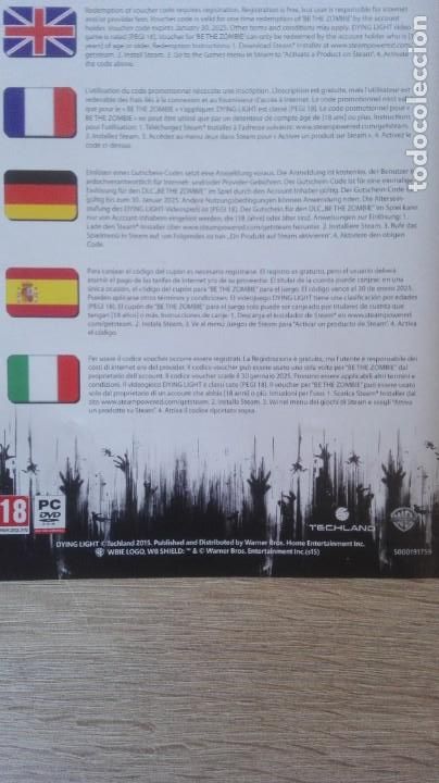 Videojuegos y consolas: DYING LIGHT - TERROR ZOMBIES GAME - PC DVD ROM - TECHLAND - A&Ntilde;O 2015. - Foto 11