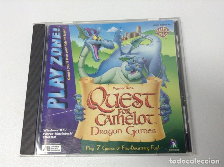Videojuegos y consolas: QUEST FOR CAMELOT DRAGON GAMES . Cd Rom Usa - Foto 1
