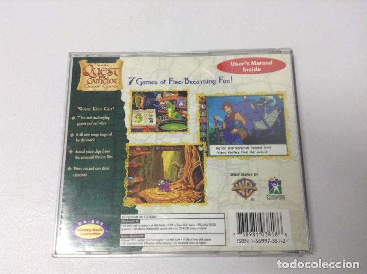 Videojuegos y consolas: QUEST FOR CAMELOT DRAGON GAMES . Cd Rom Usa - Foto 2