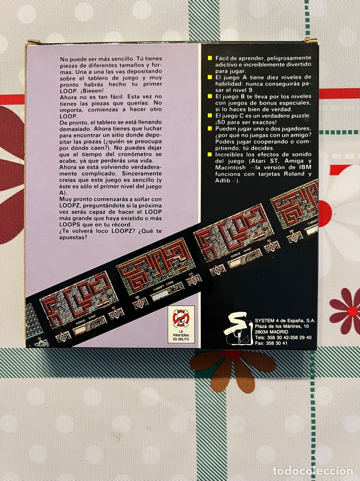 Videojuegos y consolas: LOOPZ IBM PC videojuego 3 1/2 1990 - Foto 2