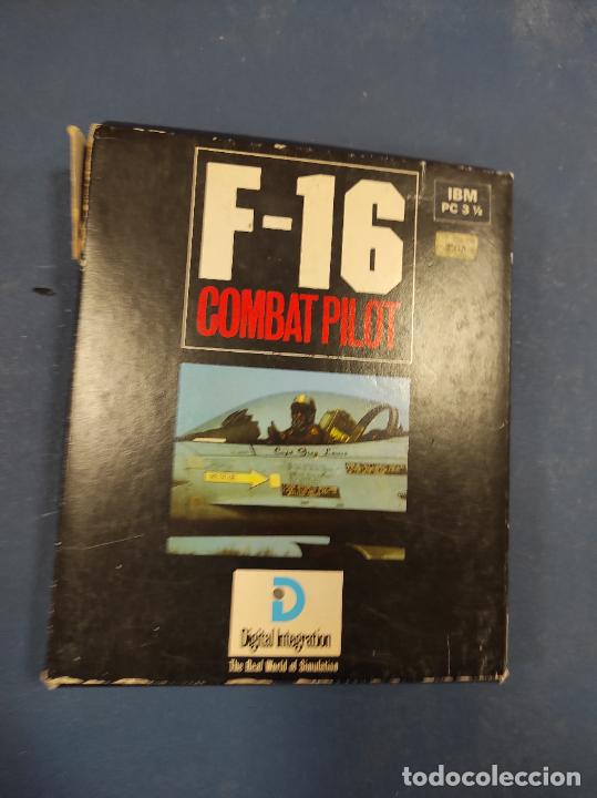 Videojuegos y consolas: PC IBM 3 1/2 4 F-16 COMBAT PILOT VERSION ESPA&Ntilde;OLA - Foto 1