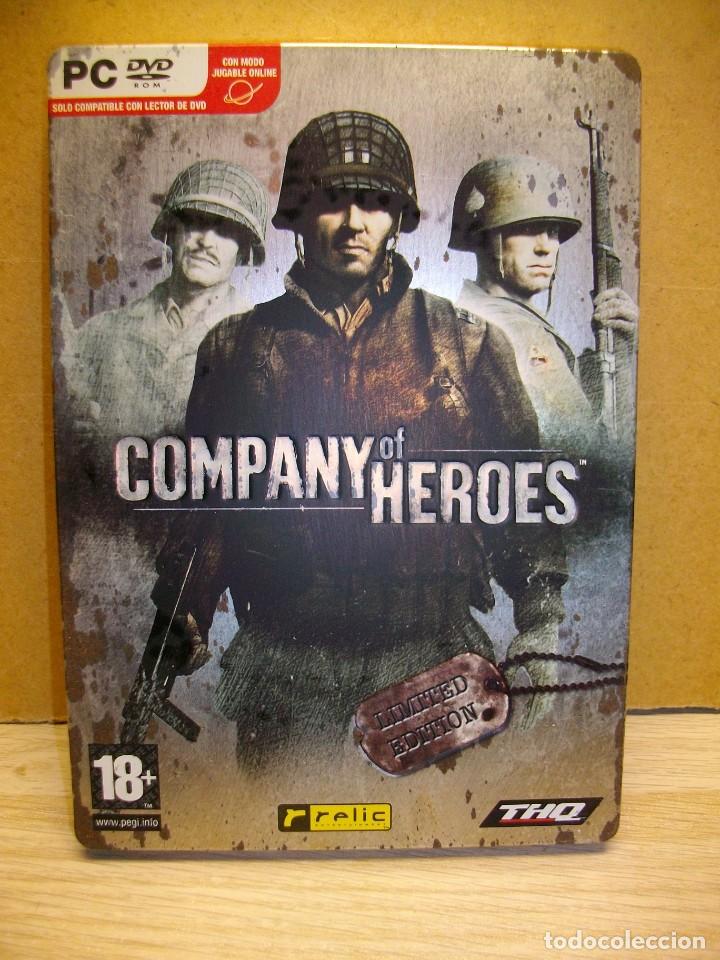 Videojuegos y Consolas: Company of Heroes JUEGO de PC EDICION COLECCIONISTA CAJA METALICA