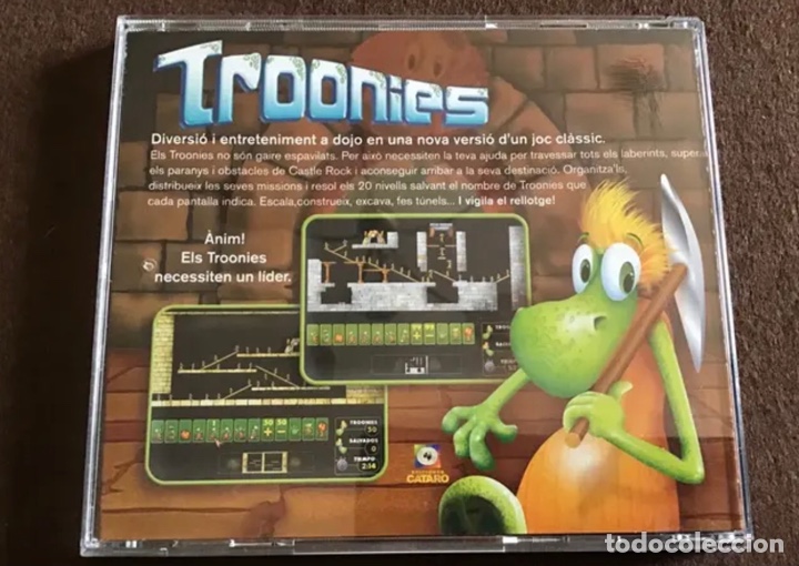 Videojuegos y consolas: Disco CD-ROM. TROONIES Castle Rock. Juego Arcade - Foto 2