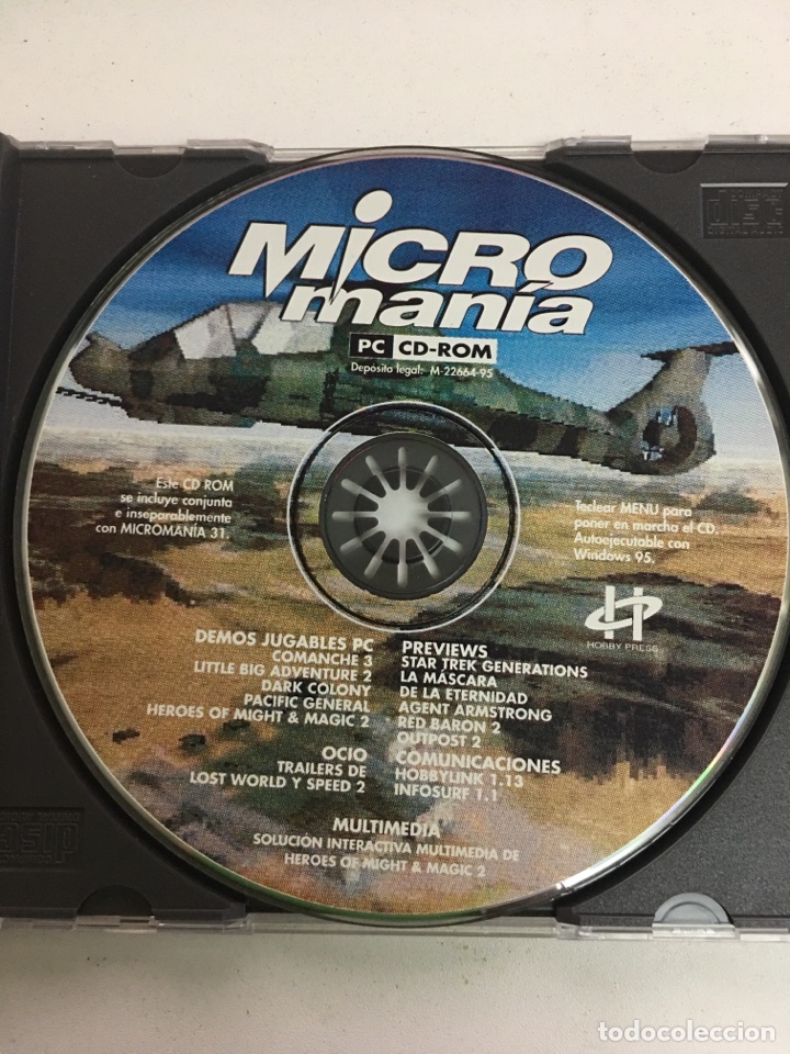 Videojuegos y consolas: JUEGO PC CD DEMOS MICRO MANIA - Foto 1