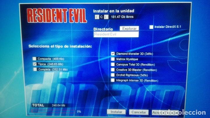 Videojuegos y consolas: RESIDENT EVIL-PC CD ROM-DINAMIC-CAPCOM-A&Ntilde;O 1998. MUY DIF&Iacute;CIL. - Foto 4