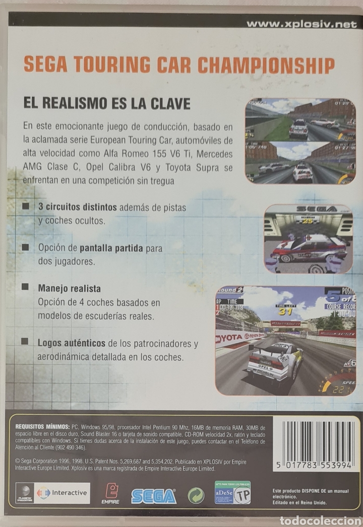 Videojuegos y consolas: SEGA TOURING CAR CHAMPIONSHIP PC CD-ROM - Foto 2