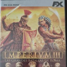 Videojuegos y Consolas: IMPERIUM III LAS GRANDES BATALLAS DE ROMA PC CD-ROM FX. Lote 315807003