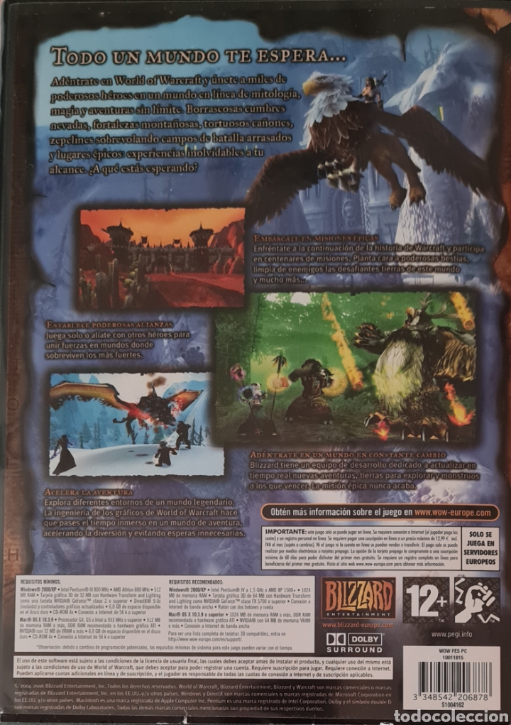 Videojuegos y consolas: JUEGO - WORLD OF WARCRAFT PC CD-ROM WINDOWS Y MAC - Foto 6