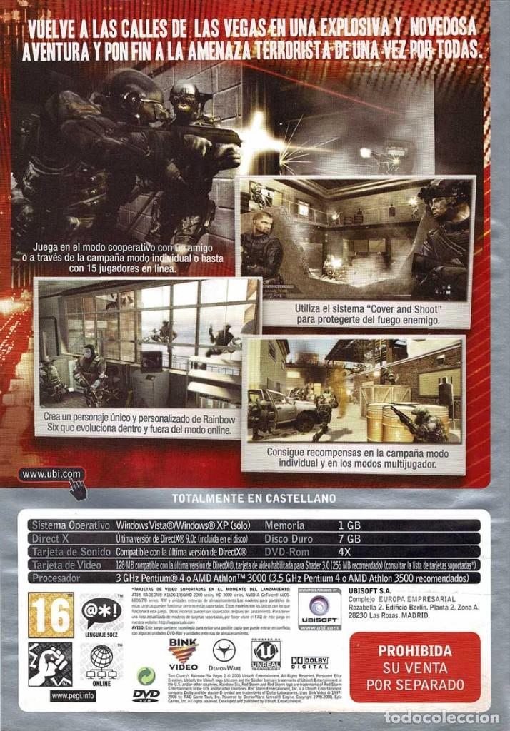 Videojuegos y consolas: Tom Clancys Rainbow Six Vegas 2. PC - Foto 2