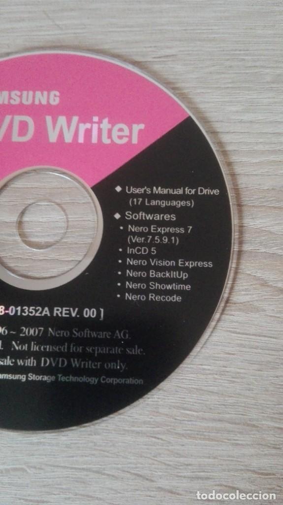 Videojuegos y consolas: NERO EXPRESS 7-VISION EXPRESS-BACKLTUP-SHOWLINE-RECODE-SAMSUNG DVD ROM WRITER -NERO SOFTWARE AG-2007 - Foto 2