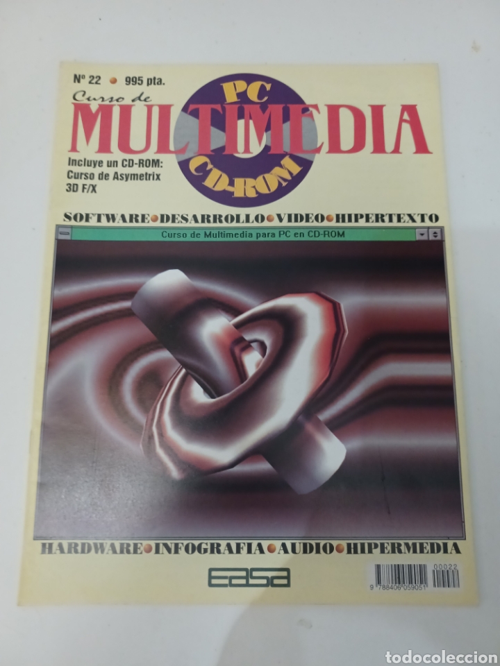 Videojuegos y consolas: Fasciculo N&deg; 22 Curso Inform&aacute;tica Pc Multimedia + CD Rom Astmetrix 3D FX Easa - Foto 2
