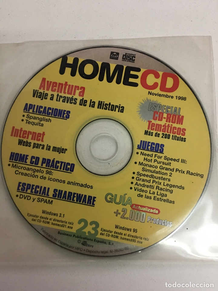 Videojuegos y consolas: HOMECD PROGRAMAS DIFERENTES - Foto 1