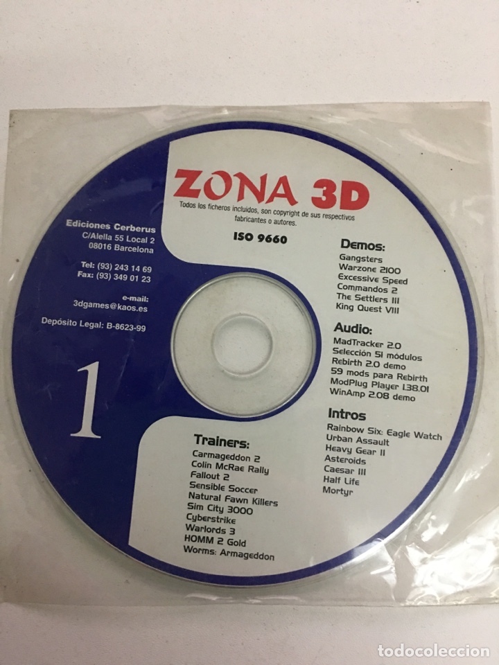 Videojuegos y consolas: CD JUEGOS Y PROGRAMAS ZONA 3D N&Uacute;MERO 1 - Foto 1