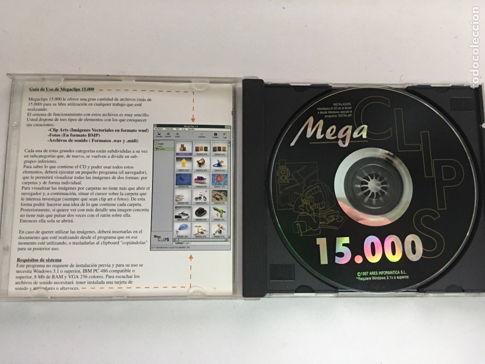 Videojuegos y consolas: CD MEGA CLIPS 15.000 - Foto 2