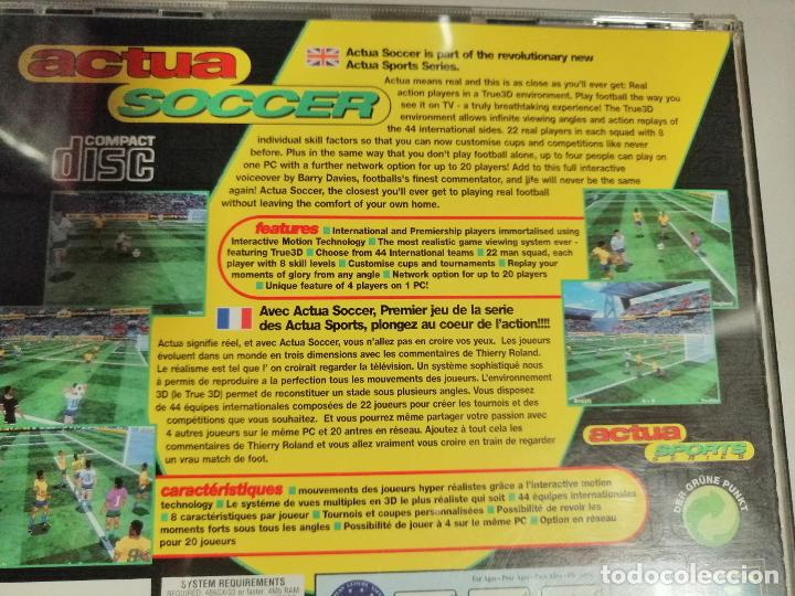 Videojuegos y consolas: ACTUA- Soccer. CD-ROM Juego PC - Foto 2