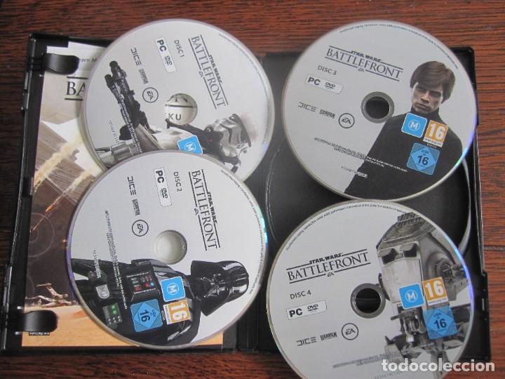 Videojuegos y consolas: STAR WARS BATTLEFRONT PC-DVD JUEGO RETRO. 4 DISCOS. - Foto 2