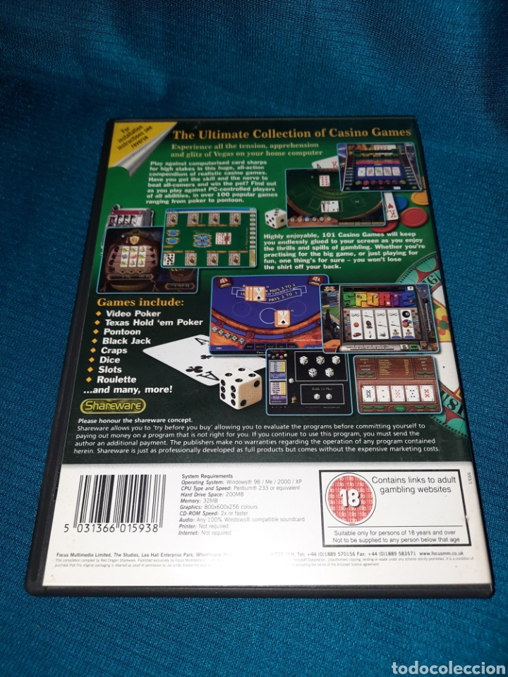 Videojuegos y consolas: CD-ROM 101 CASINO GAMES - Foto 2