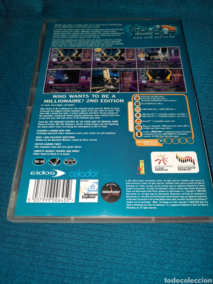 Videojuegos y consolas: CD-ROM PC MILLONAIRE 2ND EDITION - Foto 2