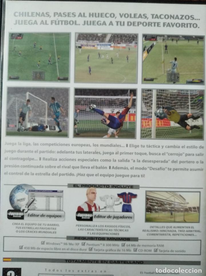 Videojuegos y consolas: FOOTBALL GENERATION - CD ROM - PAL ESPA&Ntilde;A - - Foto 3