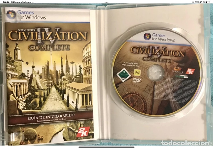 Videojuegos y consolas: CIVILIZATION IV COMPLETO SID MEIERS DE FIRAXIS GAMES JUEGO de PC - Foto 3