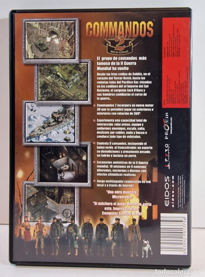 Videojuegos y consolas: COMMANDOS 2: MEN OF COURAGE / PRIMERA EDICI&Oacute;N 2001 / PC CD-ROM - Foto 2