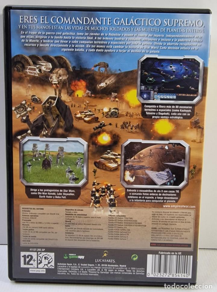 Videojuegos y consolas: STAR WARS - EL IMPERIO EN GUERRA / PRIMERA EDICI&Oacute;N 2006 / PC DVD - Foto 2