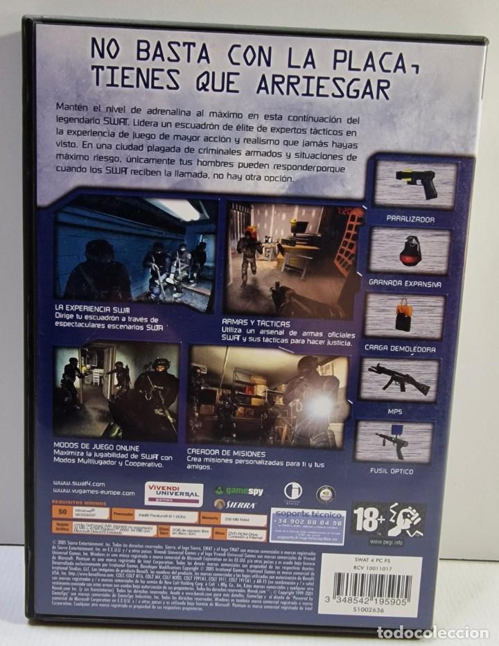 Videojuegos y consolas: SWAT 4 / PRIMERA EDICI&Oacute;N 2005 / PC CD-ROM - Foto 2