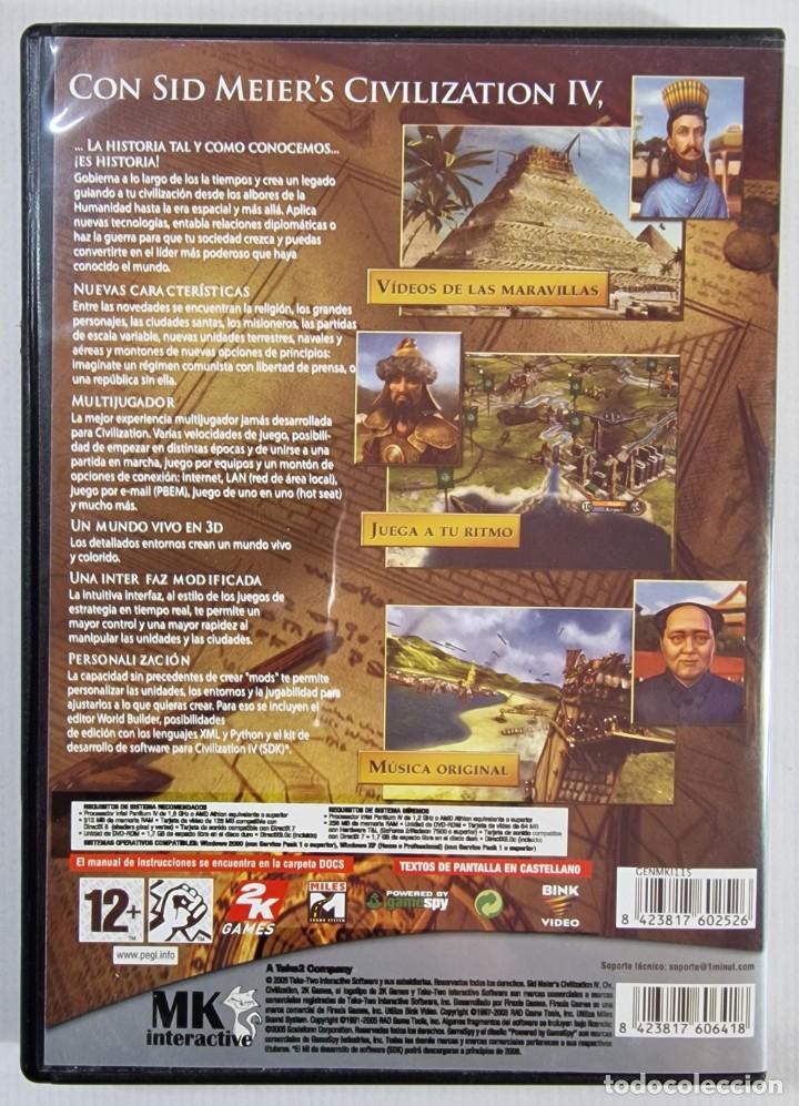 Videojuegos y consolas: CIVILIZATION IV - 4 + BEYOND THE SWORD + COLONIZATION / 2005-2008 / PC DVD - Foto 3