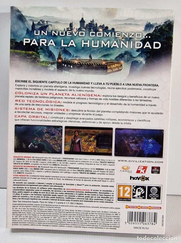 Videojuegos y consolas: SID MEIERS CIVILIZATION BEYOND EARTH / EDICI&Oacute;N 2010 (DESCATALOGADO) / PC DVD - Foto 2