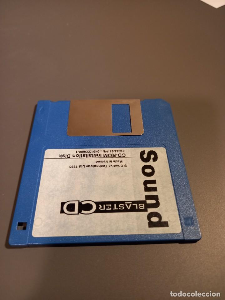Videojuegos y consolas: Sound blaster SOUNDBLASTER CD DISCO DISKETTE PC VINTAGE 3.5&rdquo; - Foto 1