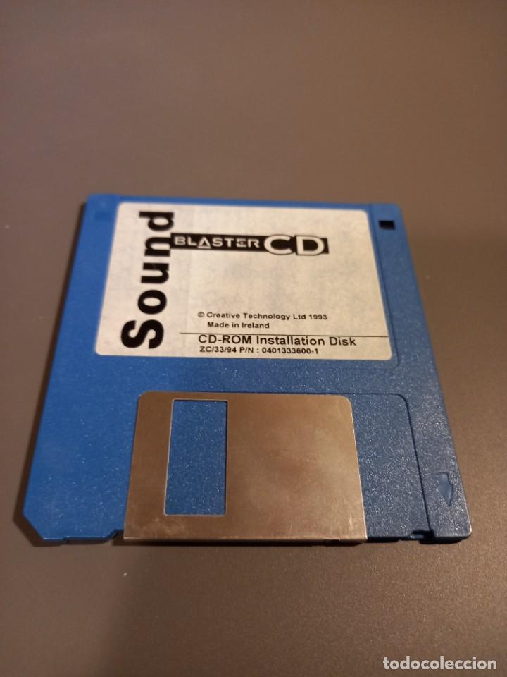Videojuegos y consolas: Sound blaster SOUNDBLASTER CD DISCO DISKETTE PC VINTAGE 3.5&rdquo; - Foto 2
