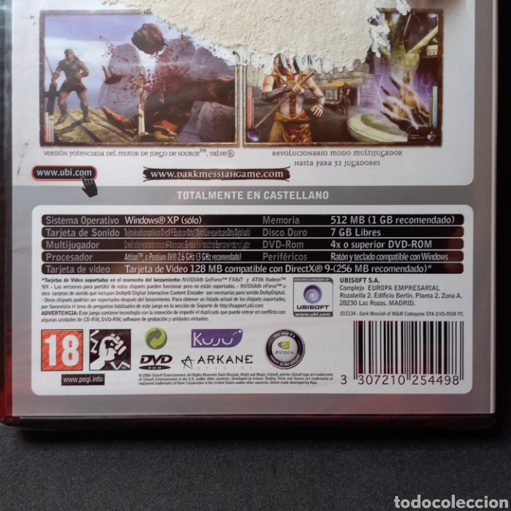 Videojuegos y consolas: DARK MESSIAH MIGHT AND MAGIC - nuevo a estrenar - precintado - CodeGame PC DVD ROM Ubisoft - Foto 2