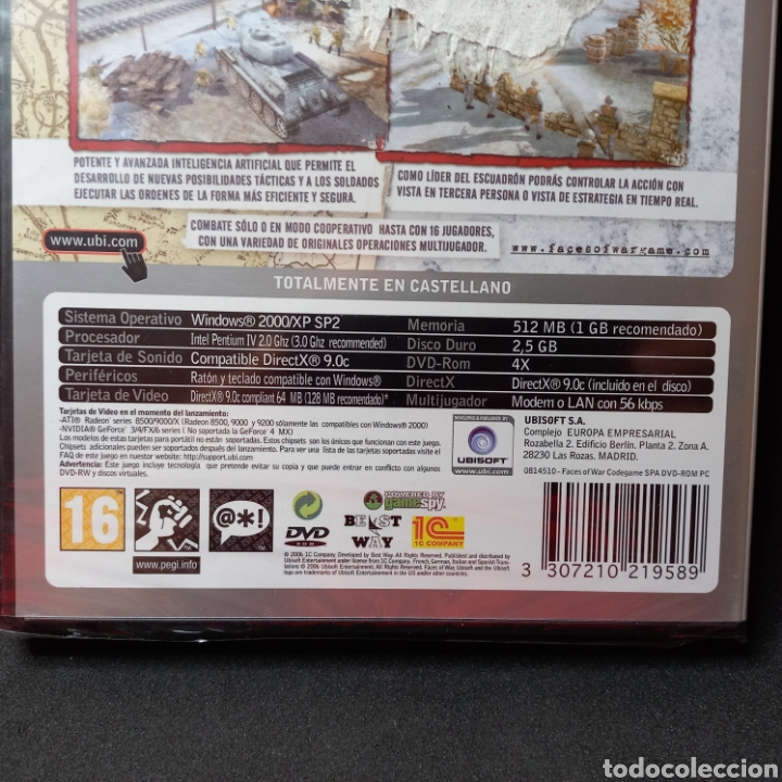 Videojuegos y consolas: FACES OF WAR - nuevo a estrenar - precintado - CodeGame PC DVD ROM Ubisoft - Foto 2