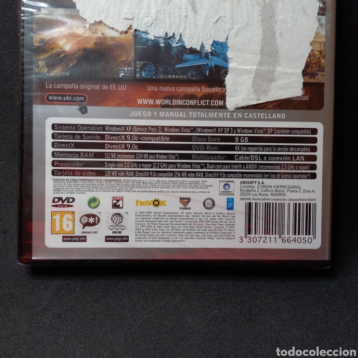 Videojuegos y consolas: WORLD IN CONFLICT COMPLETE EDITION - nuevo a estrenar - precintado - CodeGame PC DVD ROM Ubisoft - Foto 2
