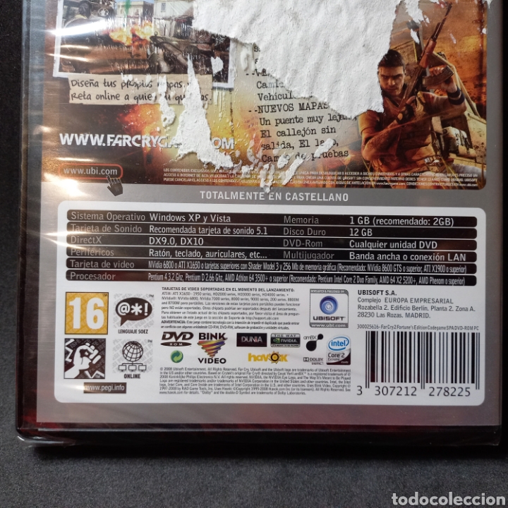 Videojuegos y consolas: FARCRY2 FORTUNE`S EDITION - nuevo a estrenar - precintado - CodeGame PC DVD ROM Ubisoft - Foto 2