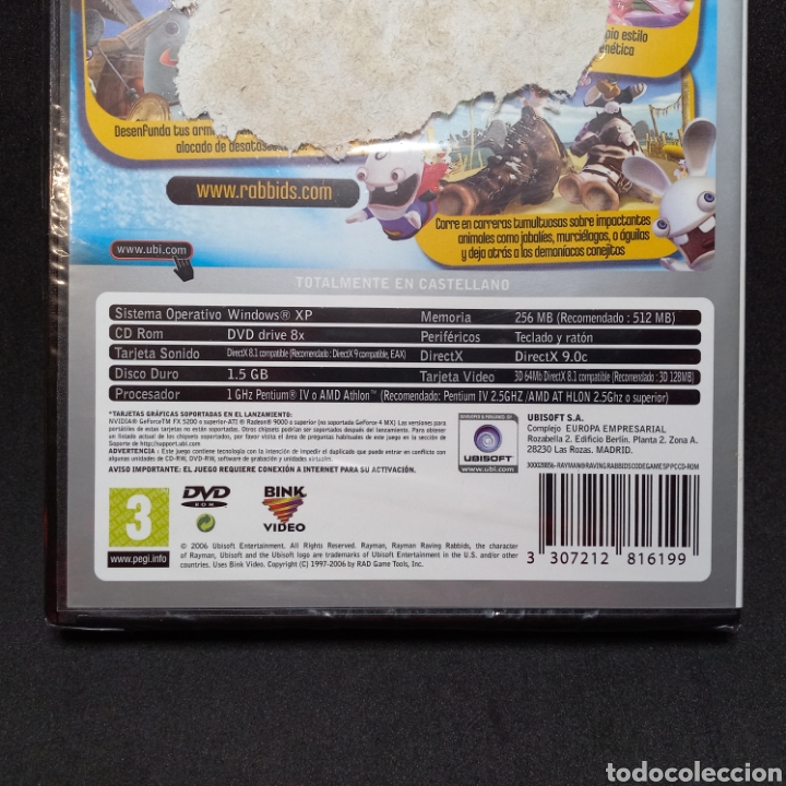 Videojuegos y consolas: RAYMAN RAVING RABBIDS - nuevo a estrenar - precintado - CodeGame PC DVD ROM Ubisoft - Foto 2