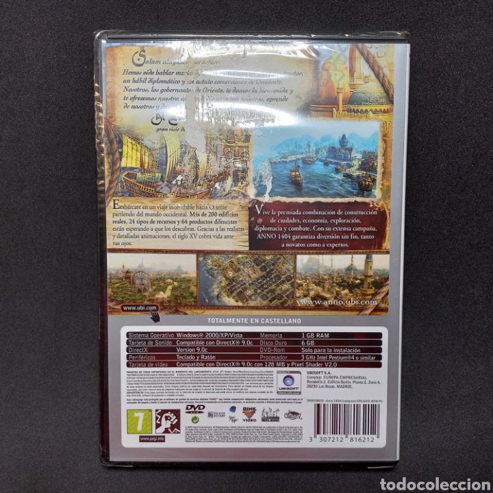 Videojuegos y consolas: ANNO 1404 - nuevo a estrenar - precintado - CodeGame PC DVD ROM Ubisoft - Foto 3