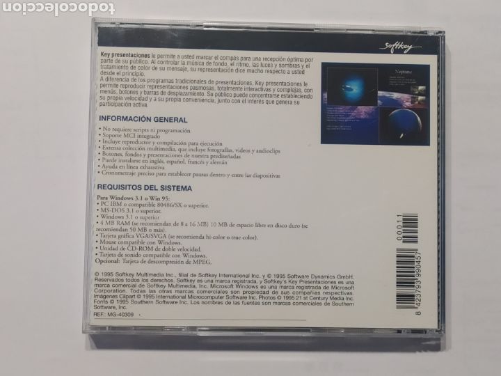 Videojuegos y consolas: CD ROM ORIGINAL - KEY PRESENTACIONES - PROGRAMA PARA HACER PRESENTACIONES MULTIMEDIA - Foto 3