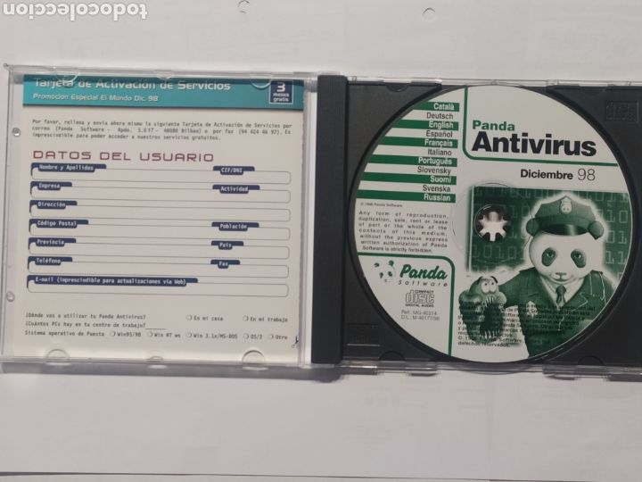 Videojuegos y consolas: ANTIVIRUS PANDA MS-DOS, WIN 3.1-95-98-NT - Foto 2