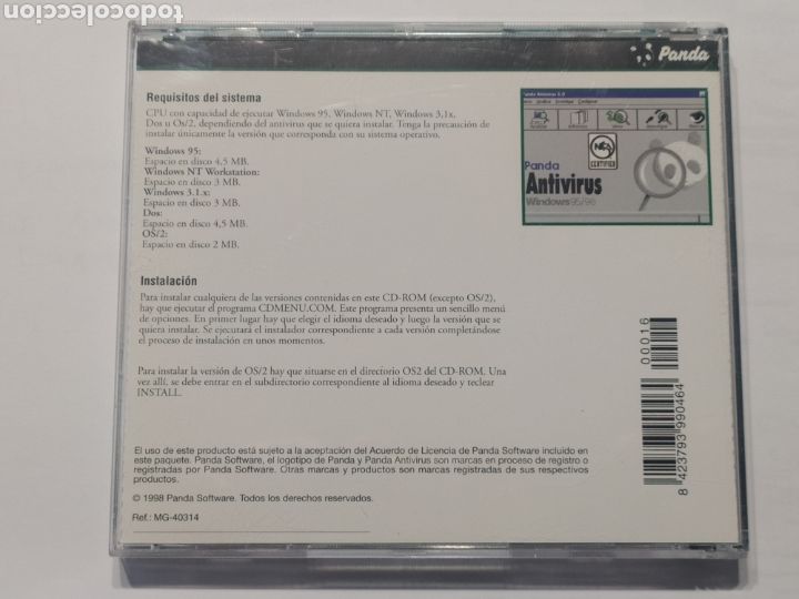 Videojuegos y consolas: ANTIVIRUS PANDA MS-DOS, WIN 3.1-95-98-NT - Foto 4
