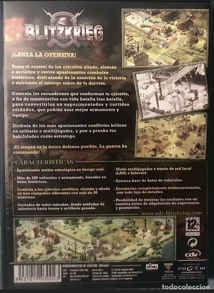Videojuegos y consolas: BLITZKRIEG PARA PC, Estrategia TR ,Con 2 Cd Rom En EXCELENTE ESTADO - Foto 2